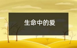 生命中的愛