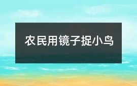 農民用鏡子捉小鳥