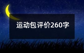 運(yùn)動(dòng)包評(píng)價(jià)260字