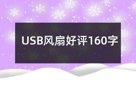 USB風(fēng)扇好評(píng)160字