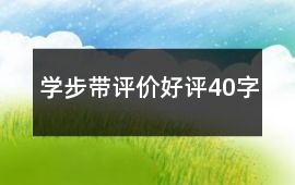 學步帶評價好評40字