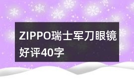 ZIPPO、瑞士軍刀、眼鏡好評(píng)40字