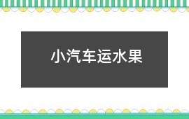 小汽車運水果