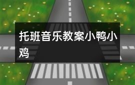 托班音樂教案小鴨小雞