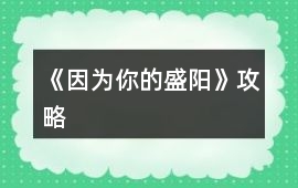 《因為你的盛陽》攻略