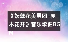 《妖孽花美男團-赤木花開》音樂歌曲BGM