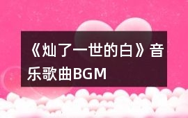 《燦了一世的白》音樂(lè)歌曲BGM
