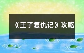 《王子復仇記》攻略