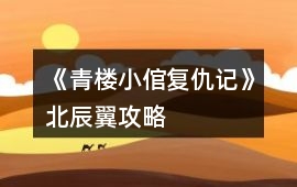 《青樓小倌復(fù)仇記》北辰翼攻略