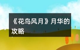 《花鳥(niǎo)風(fēng)月》月華的攻略