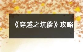 《穿越之坑爹》攻略