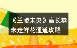 《蘭陵未央》高長恭未走鮮花通道攻略
