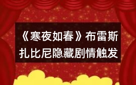 《寒夜如春》布雷斯扎比尼隱藏劇情觸發(fā)攻略