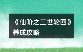 《仙階之三世輪回》養成攻略