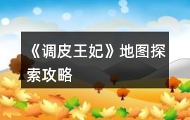《調皮王妃》地圖探索攻略