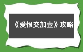《愛恨交加壹》攻略