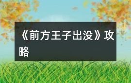 《前方王子出沒(méi)》攻略