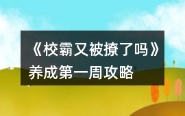 《校霸又被撩了嗎》養成第一周攻略