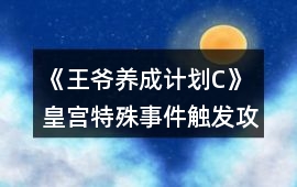 《王爺養成計劃C》皇宮特殊事件觸發攻略