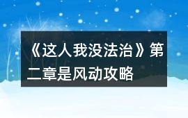 《這人我沒法治》第二章是風動攻略