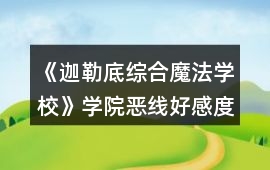 《迦勒底綜合魔法學(xué)校》學(xué)院惡線好感度攻略
