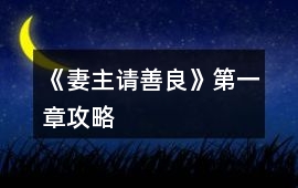 《妻主請善良》第一章攻略
