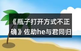 《瓶子打開方式不正確》佐助he與君同歸攻略