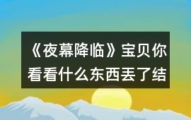《夜幕降臨》寶貝你看看什么東西丟了結(jié)局攻略