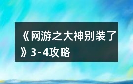 《網(wǎng)游之大神別裝了》3-4攻略