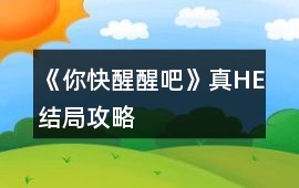 《你快醒醒吧》真HE結局攻略