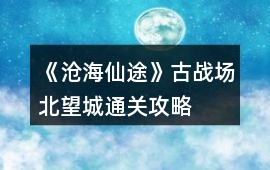 《滄海仙途》古戰(zhàn)場(chǎng)北望城通關(guān)攻略