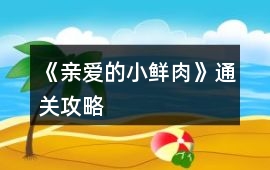 《親愛的小鮮肉》通關攻略