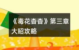 《毒花杳杳》第三章大昭攻略