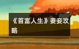 《首富人生》妻妾攻略