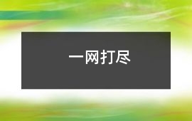 一網打盡