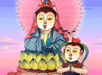 龍女拜觀音